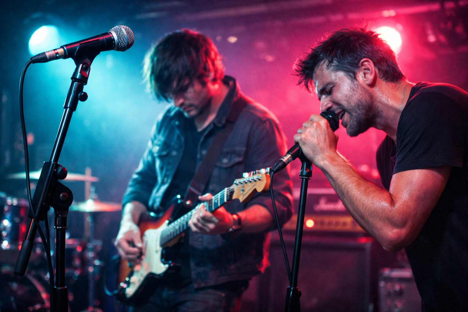 Canlı müzik performansı sahne görüntüsü