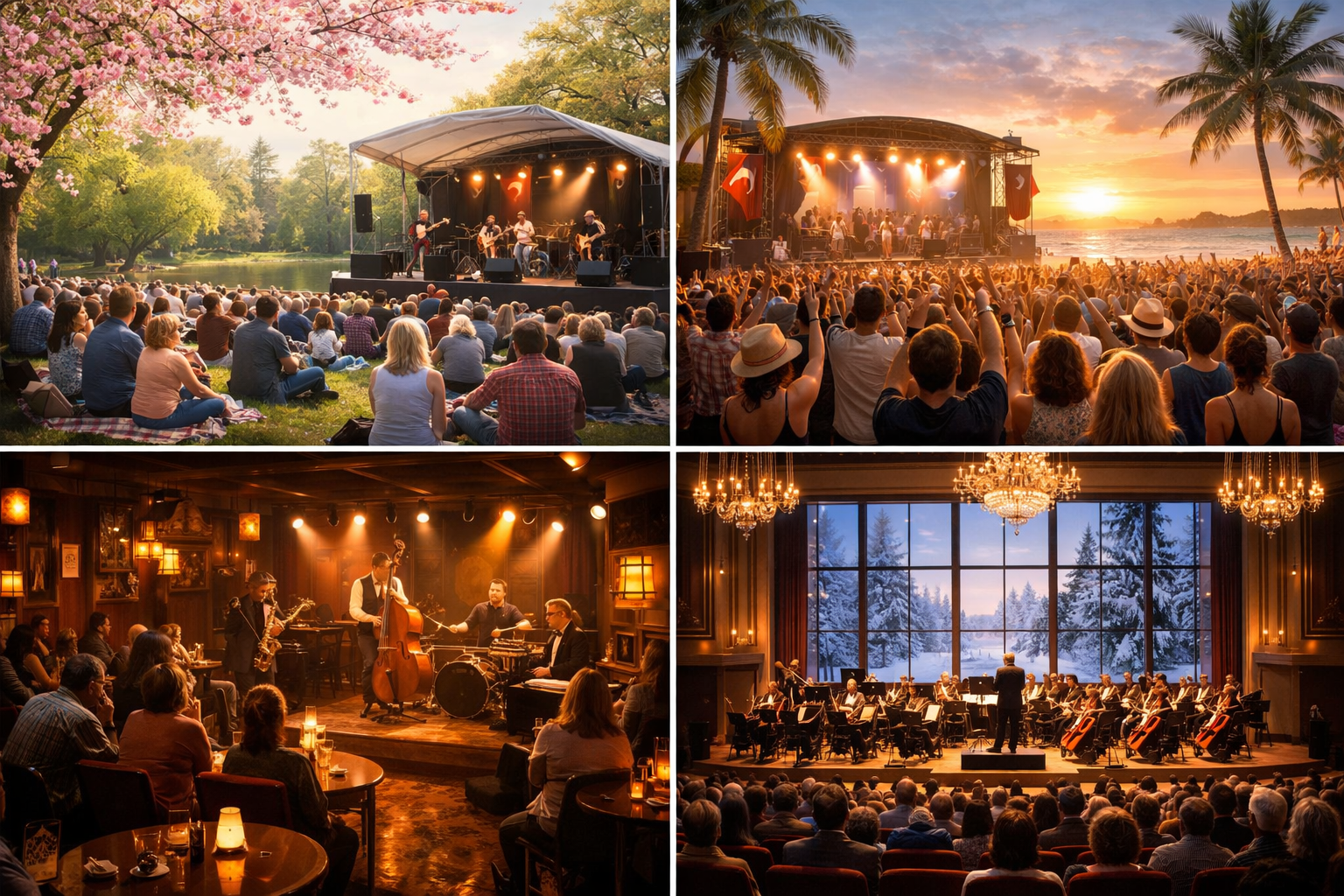 Dört mevsim canlı müzik ve konser takvimi